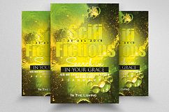 Science Fiction Space War Flyer Design Product Image 1