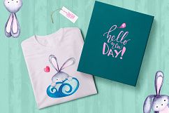 Lovely bunnies-watercolor collection Product Image 4