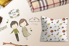 Yellow Autumn Graphics Set Product Image 5