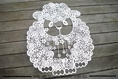 Sheep paper cut SVG / DXF / EPS files Product Image 3