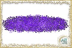 Brush Strokes in Violet Glitter - Digital Clipart 24 of beautiful PNG files Product Image 20