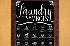 Laundry Room Symbols Sign | SVG Cut File | PNG Printable Product Image 3