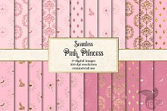 Pink Princess Seamless Patterns Product Image 1