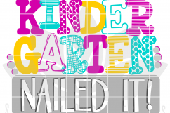 Kindergarten Nailed It - Girl SVG Product Image 2