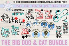 ON SALE NOW! The Big Dog &amp; Cat Bundle of 20 SVG Cut Files Product Image 1