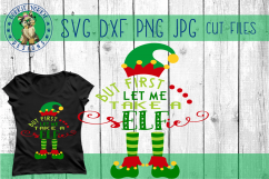 BUT first let me take a sELFie - Elf, christmas SVG Cut File Product Image 1