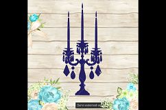 100 Vintage Candle Holder Clip Arts, Antique, Chandelier Product Image 3