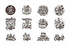 12 coffee hand drown illustrations Product Image 2