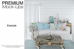 Sofa &amp; Pillows - Coastal Style Mockup Product Image 21