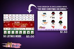 Snowman faces svg , for Silhouette Cameo or Cricut Product Image 3