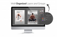 Yoga Class Flyer, Instagram &amp; Facebook Templates Product Image 3