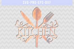 Kitchen SVG Cut File, kitchen sayings Sign, DXF EPS PNG Product Image 2