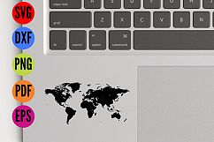 World Map  SVG Cutting File  Product Image 3