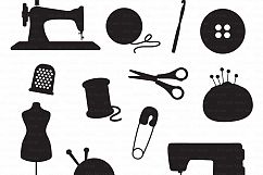 Sewing Machine SVG Knitting svg cutting files Cricut and Silhouette SVG dxf png jpg included. Crochet cutting files stitching svg Product Image 2