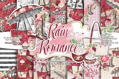 Rain Romance digital paper pack Product Image 1