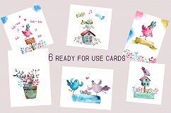 Birdsong - Watercolor Clip Art Set Product Image 7