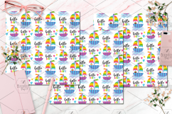 Rainbow Baby Clipart And Seamless Digital Papers Bundle Product Image 21