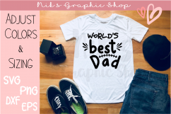 Dad Svg, Worlds Best Dad Svg, Football Dad Svg Product Image 1