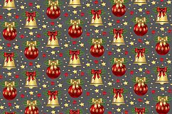 Red and Gold Christmas Digital Paper Pack / Backgrounds / Scrapbooking / Patterns / Printables / Card Making Product Image 2