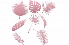 Tropical Leaves Silhouettes Clipart Product Image 2