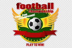 Design on the football theme. For T-shirts and banners. Product Image 5