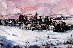 Countryside Watercolor Landscapes Product Image 5