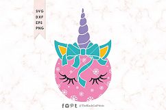 Christmas ornament Unicorn SVG DXF EPS PNG Product Image 1