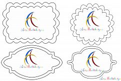 Label clipart bundle / digital label clipart bundle / frames bundle / high quality frames / digital frames clip art / label clipart Product Image 10