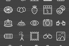 166 Professionals &amp; their Tools Line Inverted Icons Product Image 2