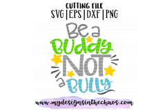 School SVG | Anti-Bully SVG | No Hate SVG | Bully SVG | SIlhouette | Cricut | PNG EPS DXF Product Image 2