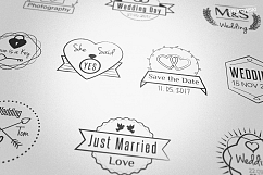 Wedding Stamp Vector Badges Logos Product Image 2