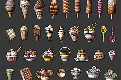 Ice-Cream Cartoon Doodle Big Pack Product Image 3