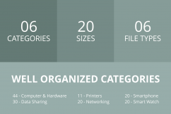 166 Hardware Filled Round Corner Icons Product Image 3