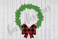 Christmas SVG, Wreath SVG, SVG Files, DXF Files Product Image 1