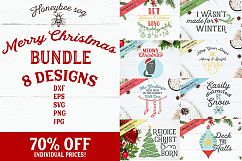 Merry Christmas Bundle Cut Files Product Image 1