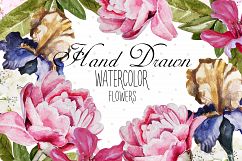 Beautiful watercolor flowers Product Image 1
