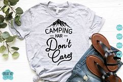 Camping Hair Don&#039;t Cares Svg Product Image 1