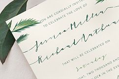 Classy Tropical Wedding Invitation Suite Product Image 2