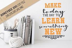 Learn Something New SVG Cut File Product Image 1