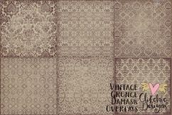 Damask Textures - Vintage Grunge Damask Overlay Textures Product Image 4