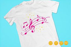 music-notes cutting files svg, dxf, pdf, eps included - cut files for cricut and silhouette - Cutting Files SG Product Image 4