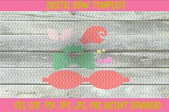 Holiday Christmas Girl Elf Hat Hair Bow Template Product Image 2