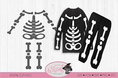 Halloween Kids skeleton costume cut file Product Image 2