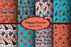 Happy Purim - 8 Colorful Patterns Product Image 4