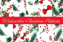 Watercolor Christmas Patterns Product Image 1