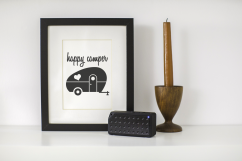 Happy Camper Retro RV Trailer SVG File Cutting Template Product Image 1