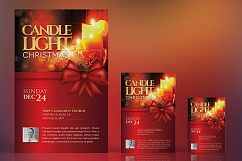 Christmas Candle Light Flyer Poster Template Product Image 1