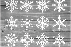 Snowflakes Svg -Snowflake SVG - Christmas SVG - Snow SVG Product Image 1