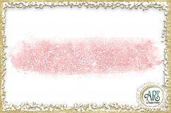Brush Strokes in Blush Pink - Pink Glitter - Digital Clipart 24 of beautiful PNG files Product Image 20