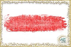 Scarlet Red Splotches Brush Strokes Clipart crimson Glitter  24 PNG - transparent background images Product Image 8